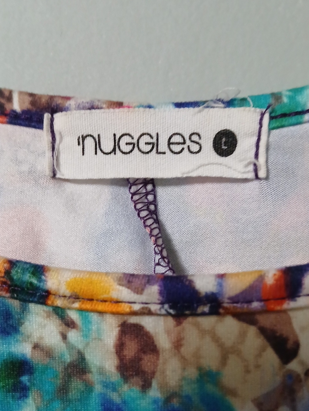 NUGGLES Multicolor Long-Sleeve Printed Top - Picture 2 of 5